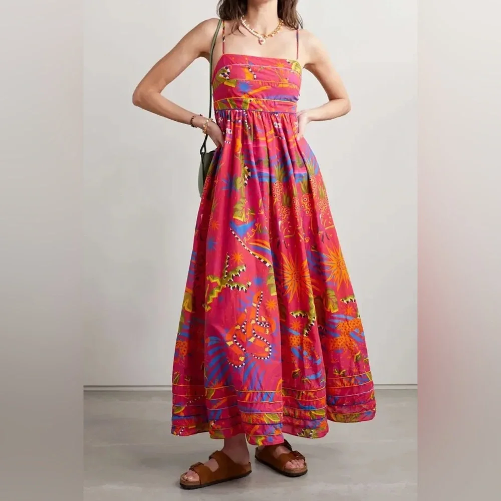 Farm Rio Printed Cotton-Voile Maxi Dress - Picture 5 of 8